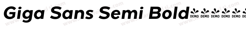 Giga Sans Semi Bold字体转换